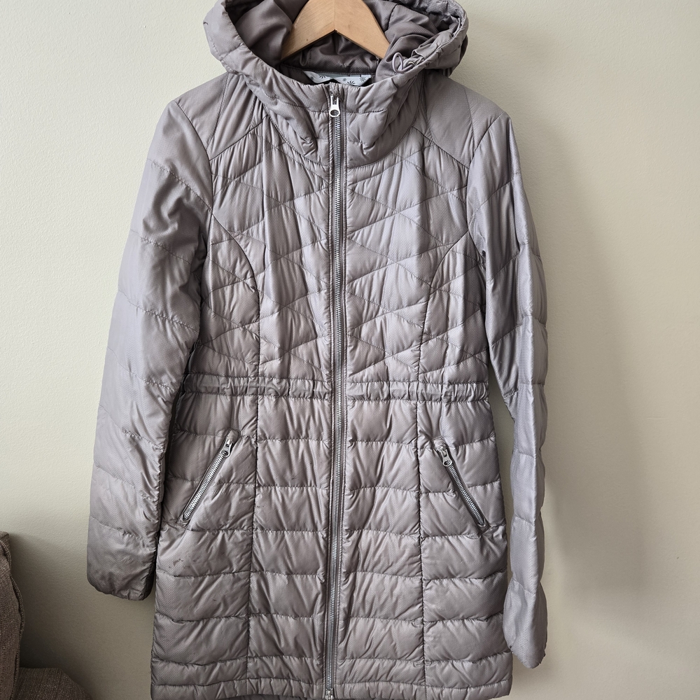 Athleta Goose Down Hooded Puffer Coat XXS